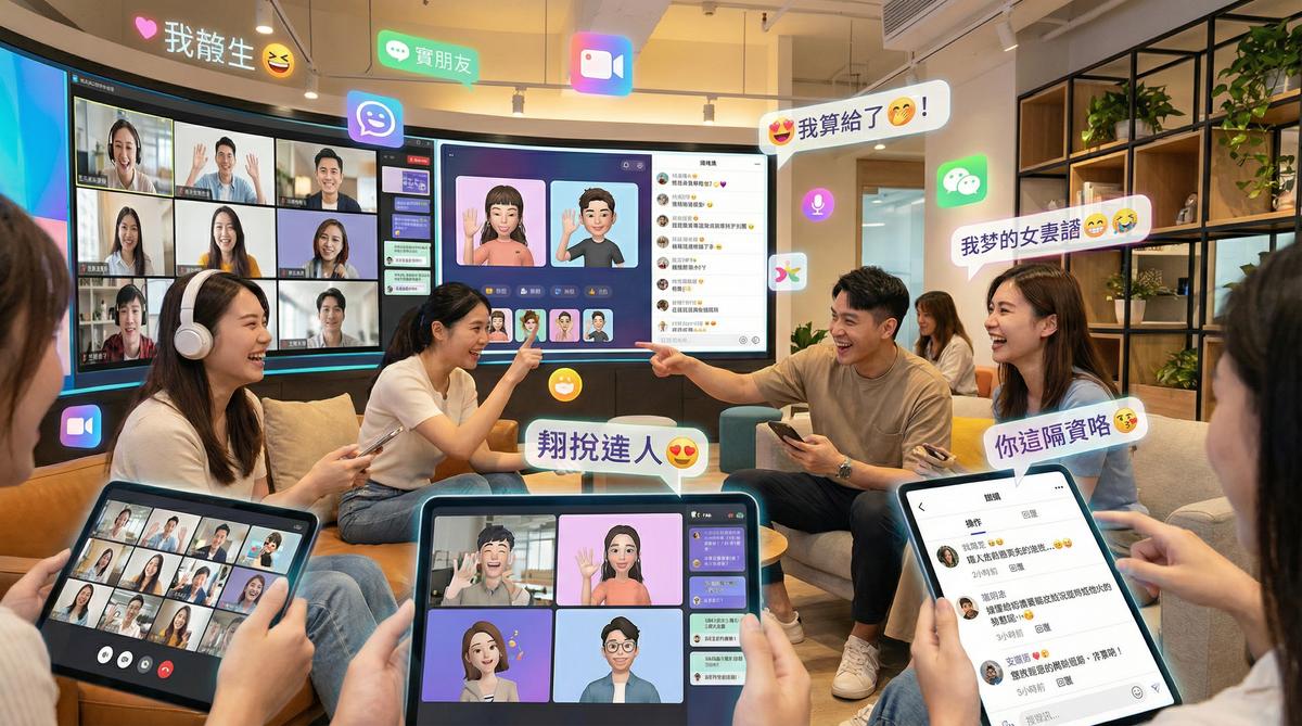 海角甜心社区互动场景